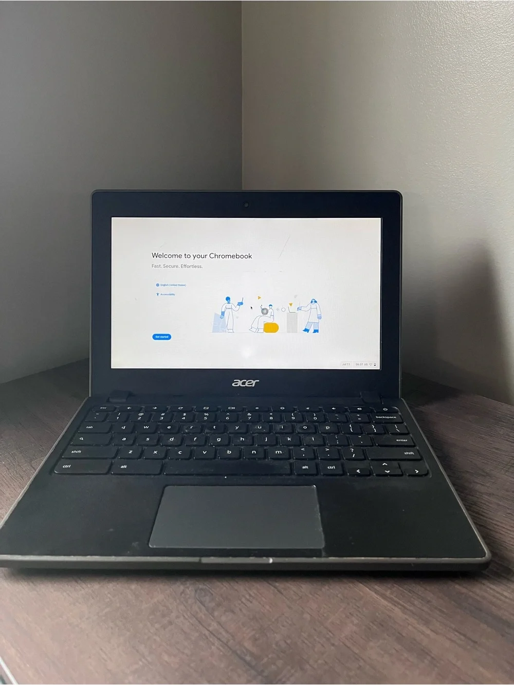 Acer Chromebook 11 - Black Compact Chrome Laptop **no charger** great for kids